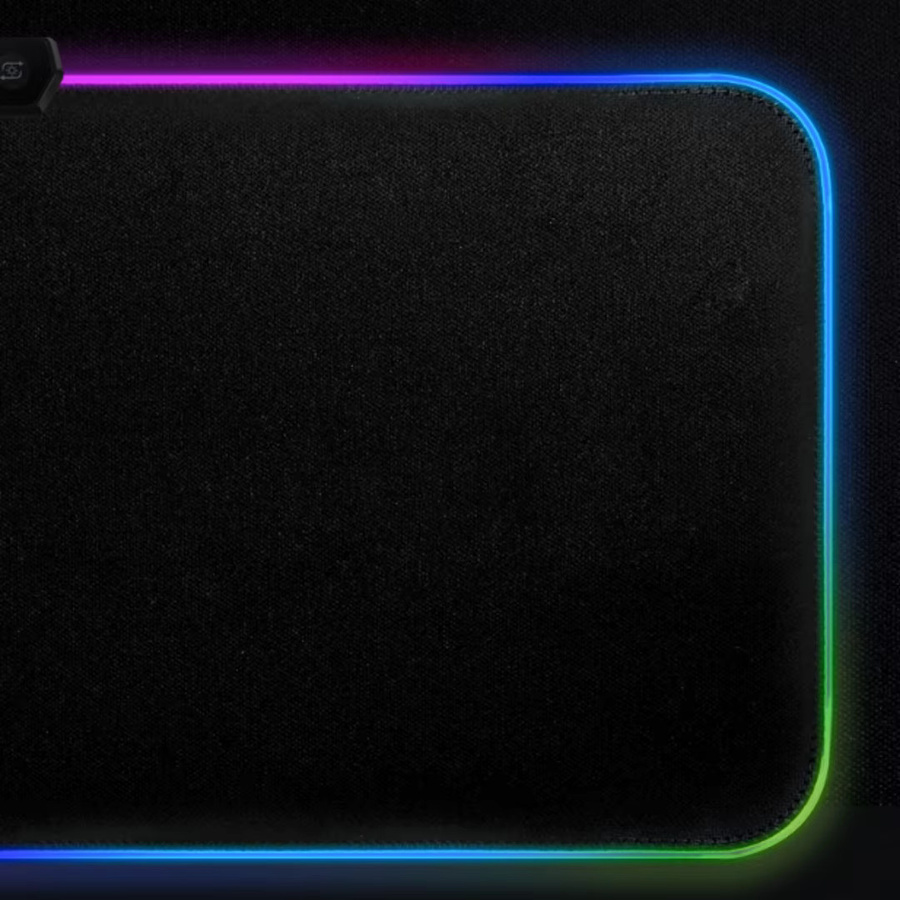 Bytelike RGB Gaming Mauspad in Schwarz mit LED Beleuchtung, großformatig, extra dick und rutschfest - Bild 2