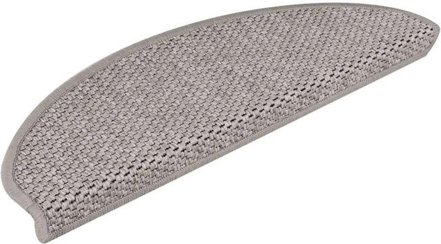 vidaXL Stufenmatten Selbstklebend in Sisal-Optik, 30 Stück, Silber, B/T/H: 65 x 21 x 4 cm - Bild 1