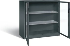 C+P Werkzeugschrank Acurado in Anthrazit mit Sichtfenstern aus Acrylglas, H x B x T: 120 x 120 x 50 cm - Bild 1