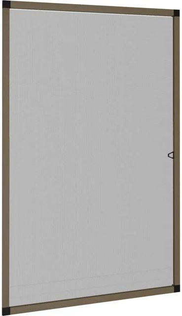 vidaXL Insektenschutz für Fenster Braun B: 80 cm, H: 120 cm - Bild 1
