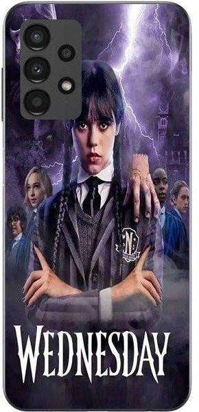 Manicase Handyhülle für Samsung Galaxy A13 4G Wednesday Addams Serie in Schwarz - Bild 1