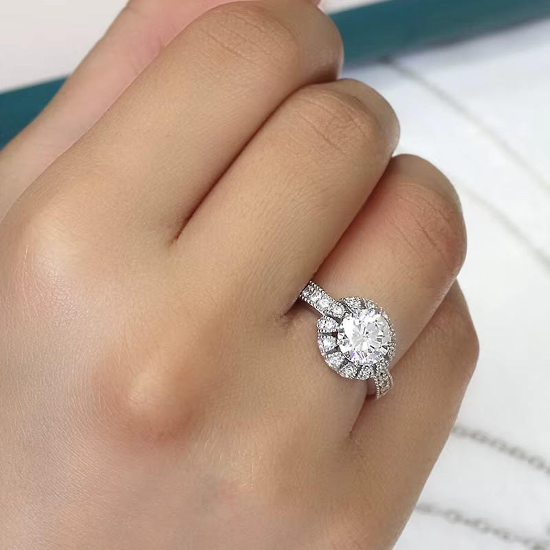 Huitan Chic Verlobungsring, Silber, Zirkonia, Damen - Bild 3