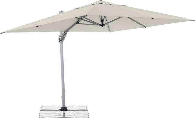 Doppler Pendelschirm Active Side in Beige und Silver, B/T/H: 260 x 350 cm - Bild 1
