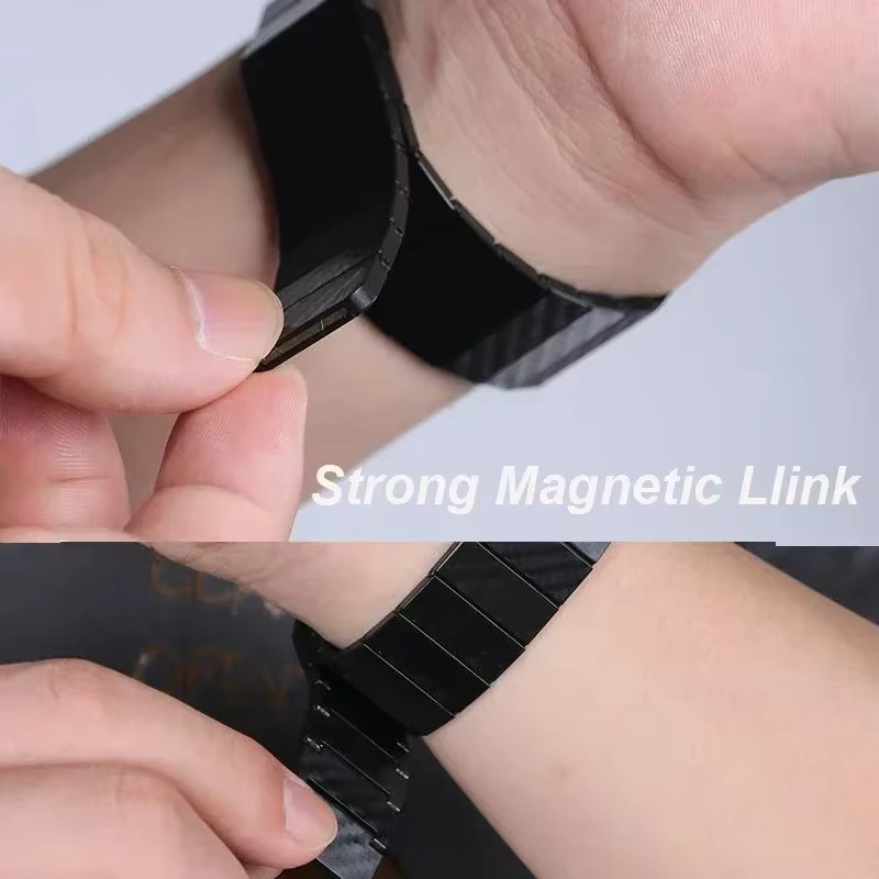 Huawei Uhrenarmband, Carbon Faser, Schwarz, Unisex - Bild 3