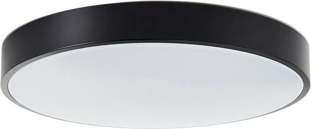 Brilliant Smarte LED Deckenleuchte Vadin RGBW in Schwarz/Weiß mit Fernbedienung und Timer, Durchmesser: 49 cm - Bild 1