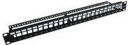MicroConnect Patch Panel Schwarz 1U 24 Ports 48,3 cm (19 Zoll) - Bild 1