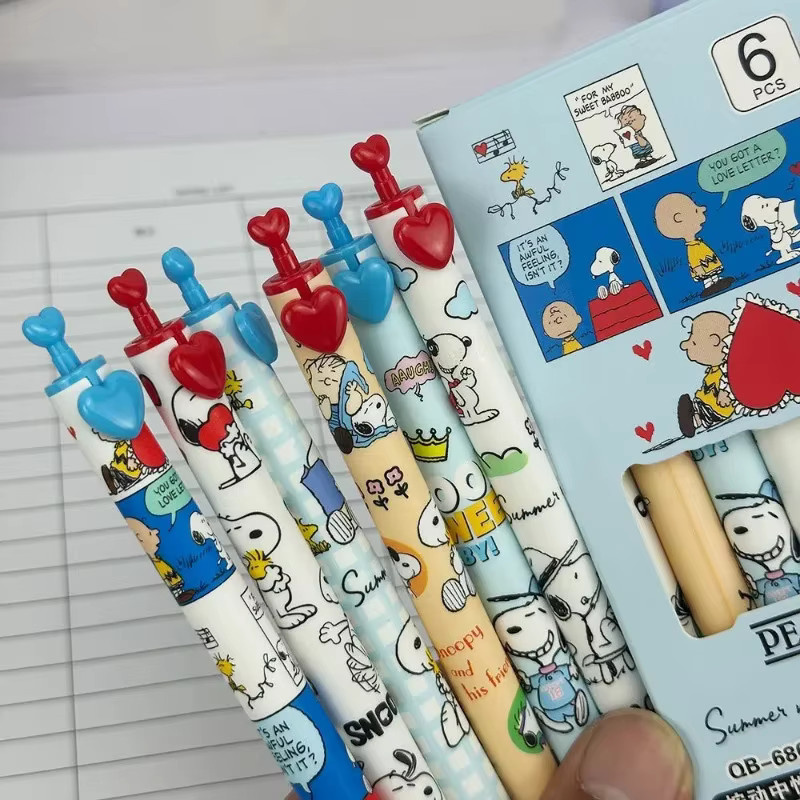 Bandai Snoopy Woodstock Charlie Brown Animations-Merchandise Gelstift in Multicolour für Schüler - Bild 2