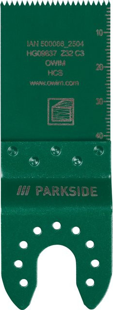Parkside HCS Tauchsägeblatt Z32 für Multifunktionswerkzeuge aus Stahl in Grün - Bild 1