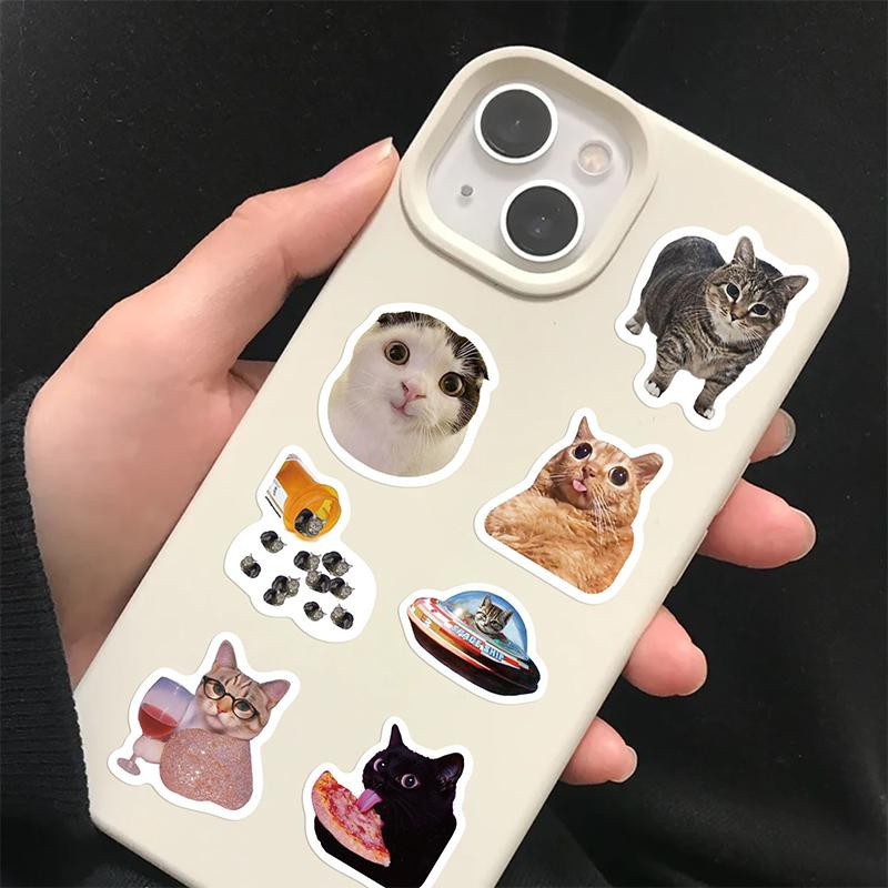 500 Stück Niedliche Katzen Aufkleber aus PET in Multicolor von Linyi Toy - Bild 3
