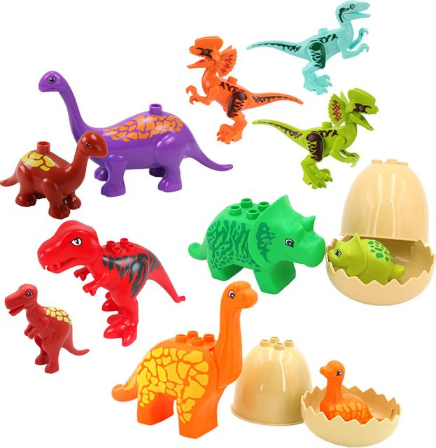 Yiuiuly Bausteine Tiere Dinosaurier, Zubehör, Bunt / Mehrfarbig - Bild 1