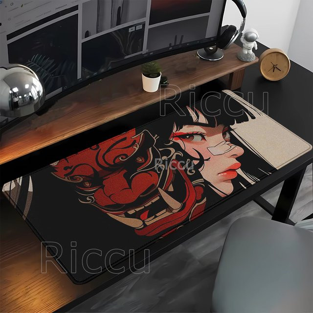 Eenehana XXL Gaming-Mauspad Anime-Mauspad für Mädchen in Multicolour, rutschfeste Schreibtischunterlage aus Gummi - Bild 1