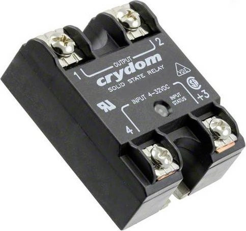 Crydom Halbleiterrelais H12WD4890G Panel Mount Schwarz - Bild 1