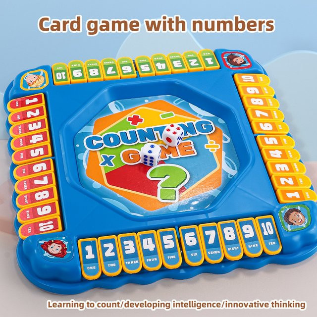 KNYYSECQ Mathematik-Drehspiel, Brettspiel, interaktives Lehrwerkzeug-Set - Bild 1