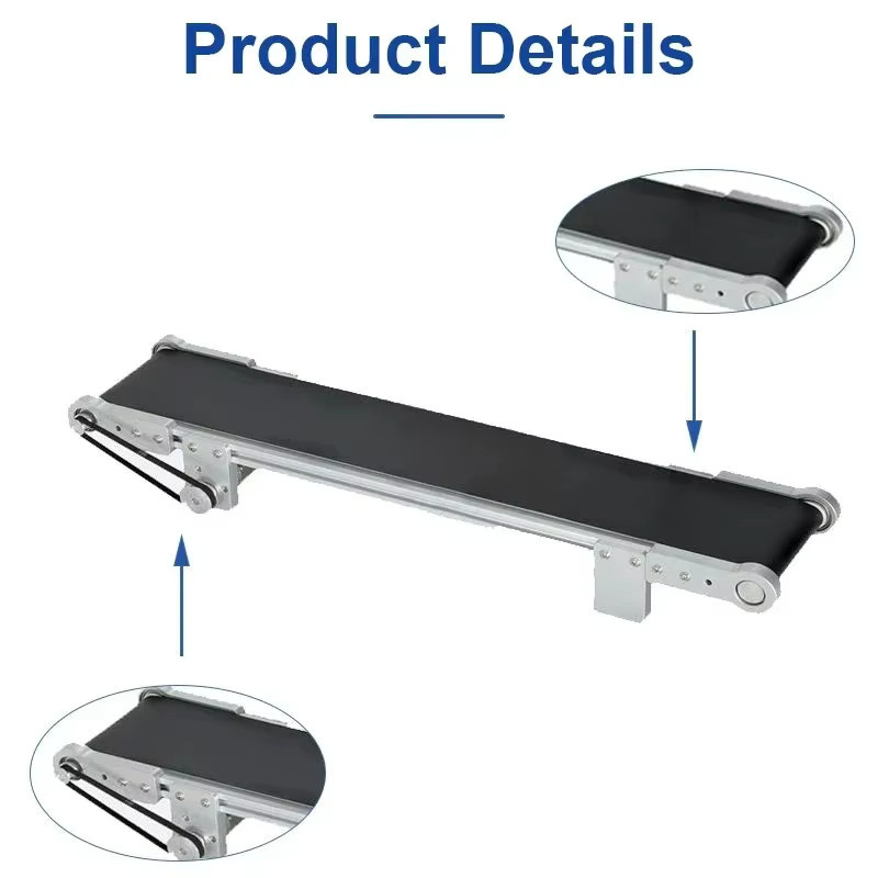 DCODE Mini Förderband mit Handheld Inkjet Datum Code Drucker und einstellbarer Geschwindigkeit für die Montage Linie, Breite: 60 cm - Bild 2