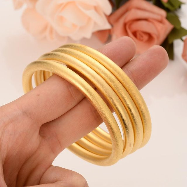 Lucky Star Jewelry Armreif Messing, Gold, Zirkonia, Unisex, 65 mm - Bild 1