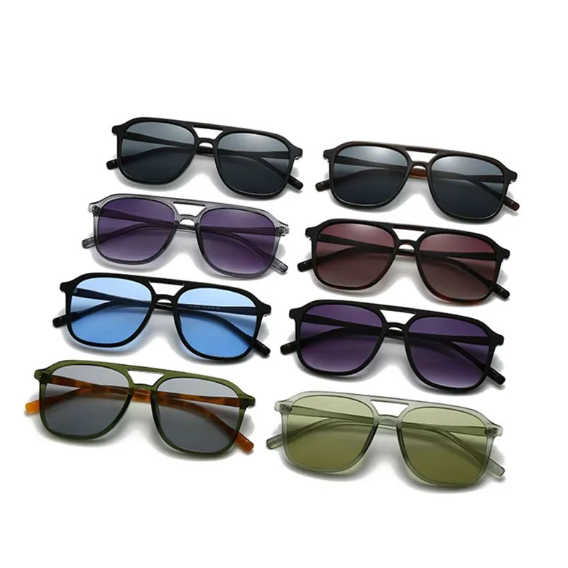 TOYEARN Sonnenbrille, Quadrat, Vollrand, Schwarz, Unisex - Bild 3