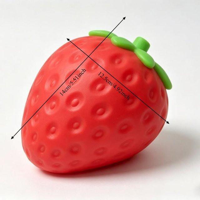 Super Jumbo Erdbeer Squishy, Langsam Aufgehend, Simulierte Erdbeere, Antistress Fidget Spielzeug - Bild 1