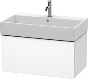 Duravit Waschtischunterschrank L-Cube in Weiß, wandhängend mit 1 Auszug, B/T: 78,4 x 45,9 cm - Bild 1