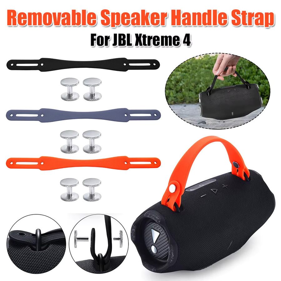 Rutschfester Silikon-Tragegurt in Schwarz als Zubehör für JBL Xtreme 4, 3 und 2 Lautsprecher - Bild 2