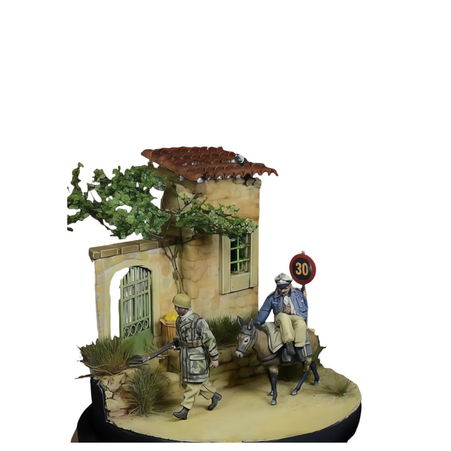 CLEAN SPACE Soldat und Esel, Resin-Soldatenmodell, unmontierter und unbemalter Bausatz - Bild 2
