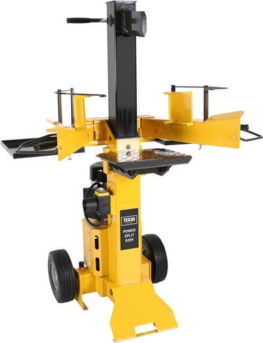 Texas Elektro-Holzspalter Power Split 830 V in Schwarz-Gelb mit 7 t Spaltkraft und 350 mm Spaltdurchmesser - Bild 1