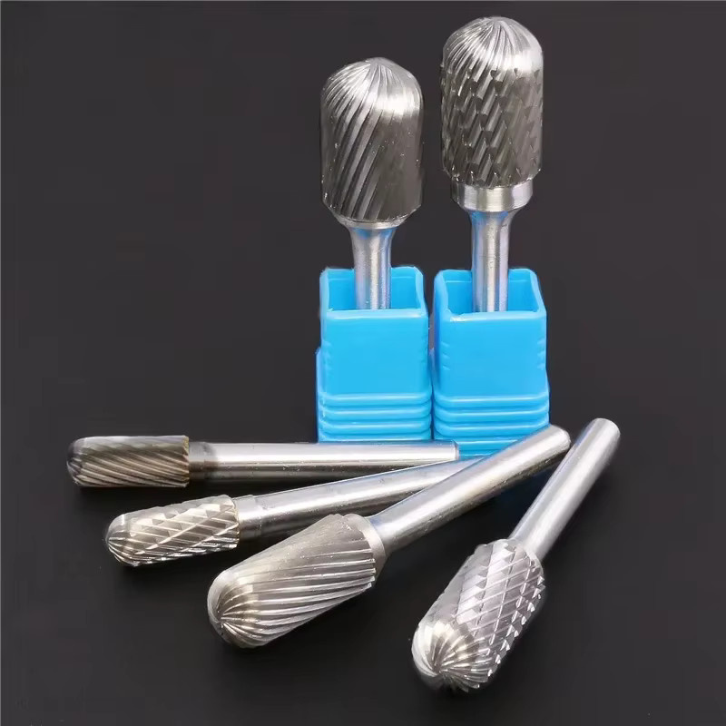 Hartmetall-Drehdatei mit Kugelkopf und Zylinderform in Silber, 6 mm Durchmesser, 1/4 Zoll Schaft für Carving-Werkzeuge - Bild 3