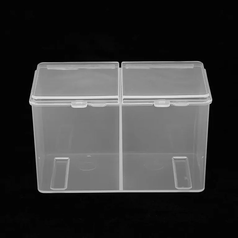 DIYelecs Organizer für Wattepads, Wattestäbchen und Nagellack, 2 Fächer - Bild 3