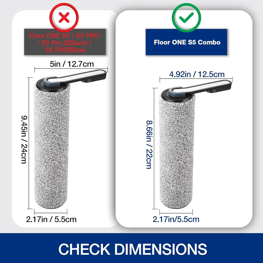Tineco Floor ONE S5-Combo Zubehör Set mit Bürstenrolle, HEPA-Filter und Reinigungslösung - Bild 3