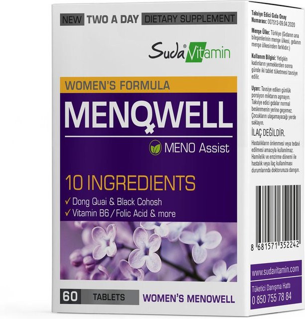 Suda Vitamin Menowell, 60 Tabletten, Damen - Bild 1