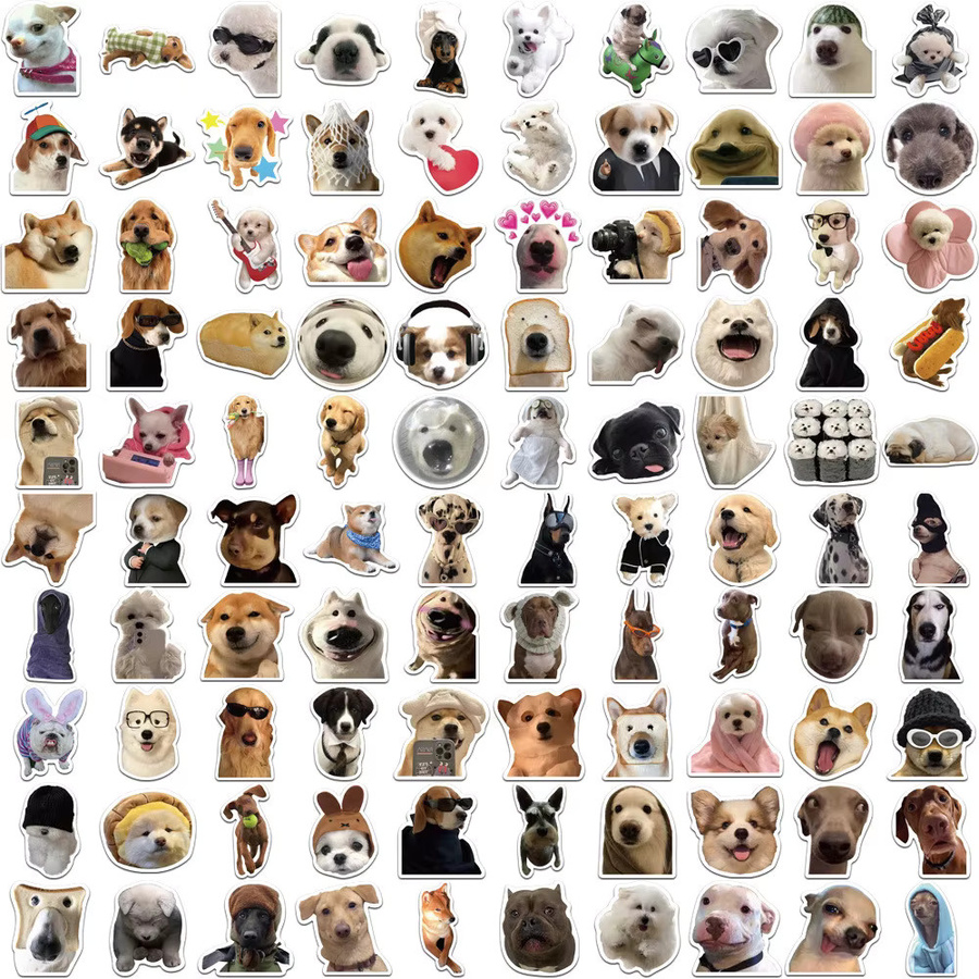 100 Stück Emoji-Graffiti-Aufkleber von AnimeWorlds Store in Multicolor, wasserfeste DIY-Dekoration für Gitarre, Gepäck und Journal - Bild 4