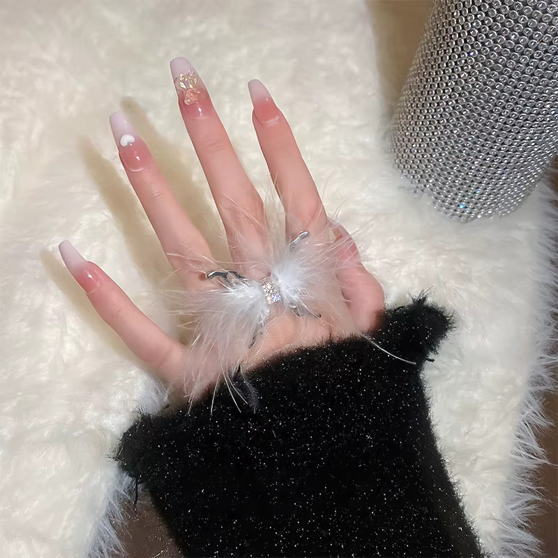 HNKMP Schmetterling Ringe für Nagel-Fotografie, Unisex - Bild 2