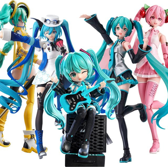 BLOKEES Hatsune Miku Sakura Miku 17th WITH YOU Miracle Edition Q-Version Actionfigur - Bild 1