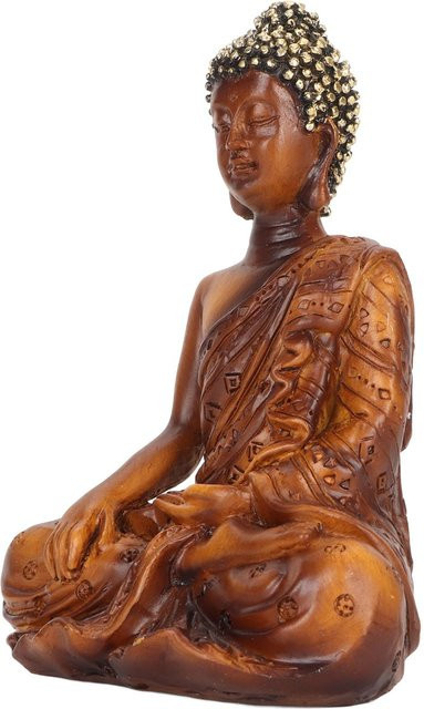 GoolRC Buddha Statue für Zen Meditation und Dekoration in Braun - Bild 1