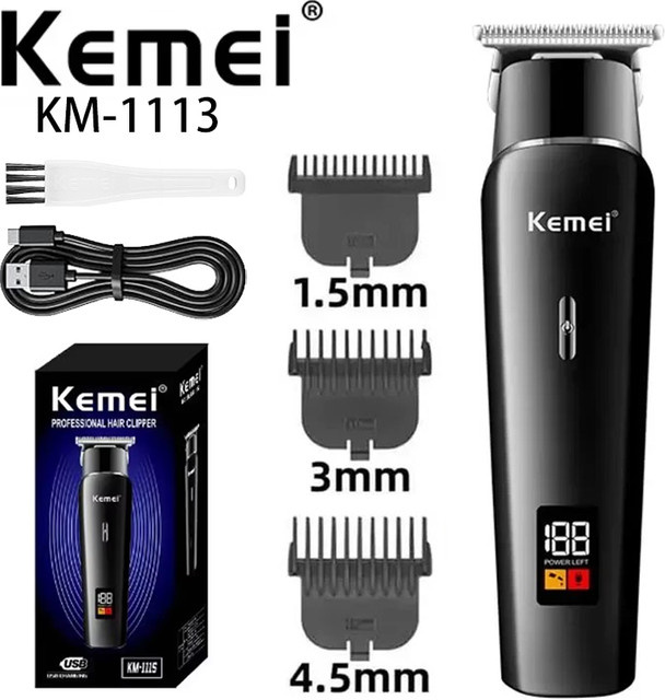 Kemei KM-1113 Haarmaschine, Herren, schwarz - Bild 1