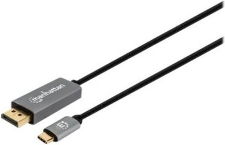 Manhattan USB-C auf DisplayPort 1.4 Kabel, 8K@60Hz, Schwarz, Länge: 2 m - Bild 1