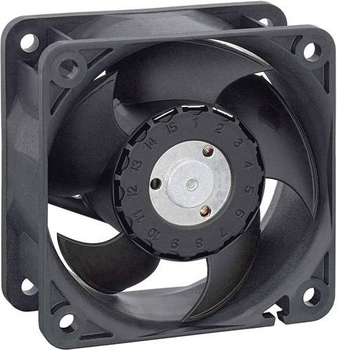 EBM Papst 622 N Axiallüfter 12 V/DC 40 m³/h Schwarz B/T/H: 60 x 60 x 25 mm - Bild 1