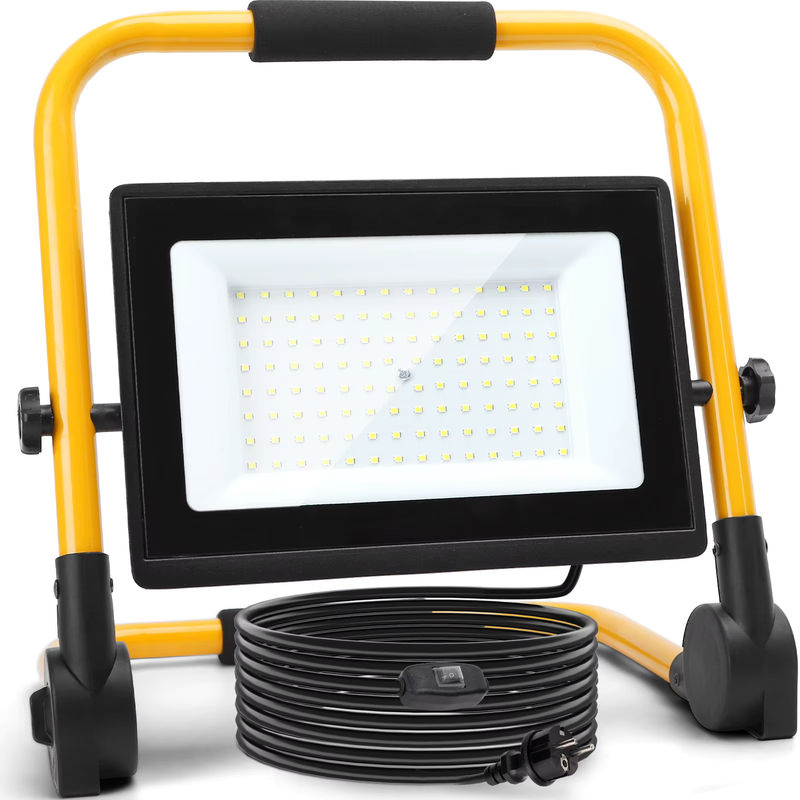 Aigostar Tragbare LED-Arbeitsleuchte in Gelb mit 6500K Kaltweiß, IP65 Schutzklasse und Netzbetrieb - Bild 7