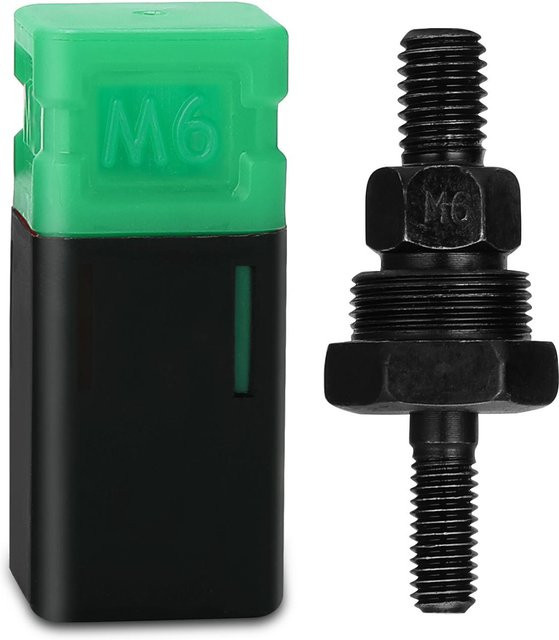 Meterk Nietmaschinenzubehör Gewindedorn Nietmutter Werkzeugadapter Zugstange Ersatz M6 aus Stahl in Schwarz und Multicolour - Bild 1