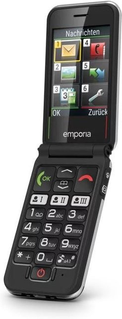 Emporia JOY Senioren-Klapphandy mit SOS-Taste in Schwarz - Bild 1