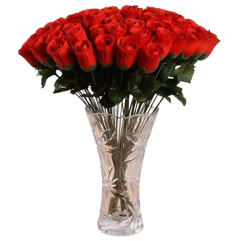 Smr Künstliche Seidenrosen in Rot für Hochzeitsdeko und Garten als DIY Geschenk oder Vasendekoration - Bild 3