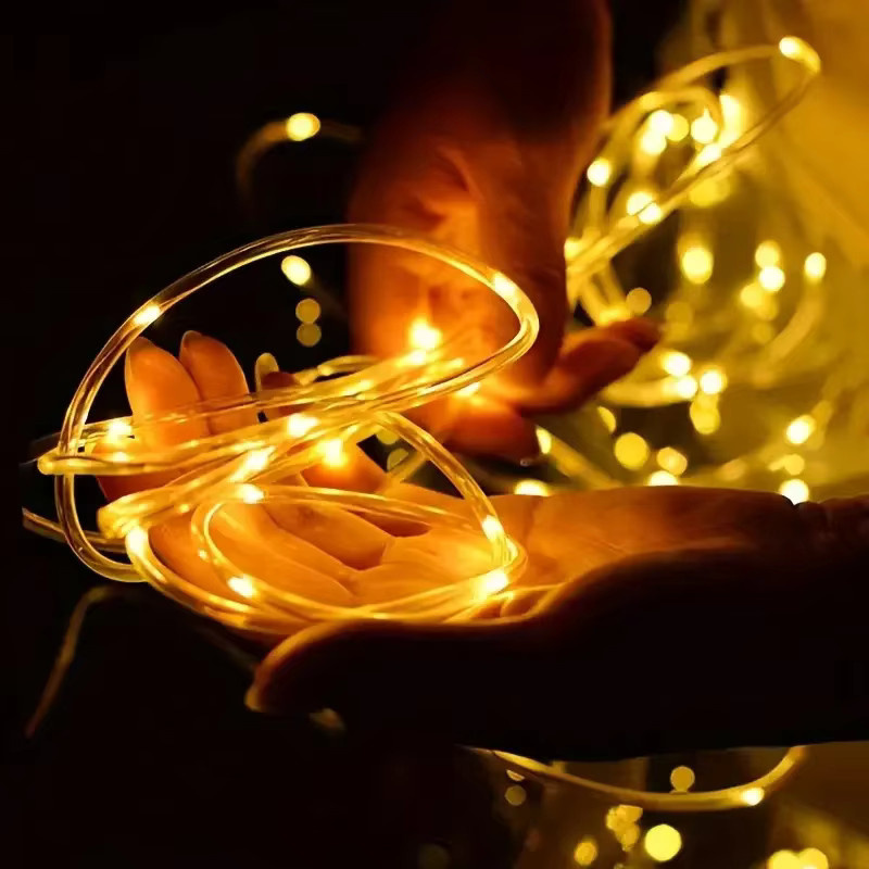 DBF Solar-LED-Lichterkette Mehrfarbig mit 8 Modi und Dämmerungssensor für Garten und Außenbereich - Bild 4