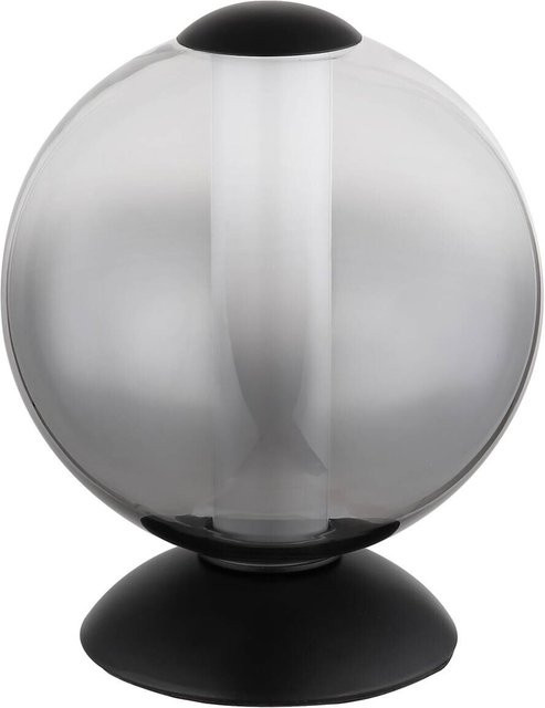 Globo Lighting Tischleuchte Rauch in Schwarz mit Glas und Metall, Höhe: 21 cm, Durchmesser: 18 cm - Bild 1