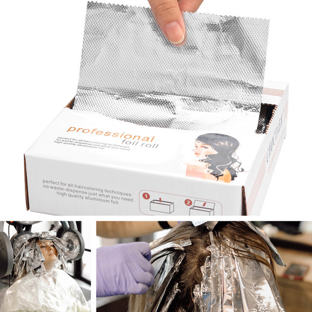 Geprägte Haarfolienrolle Aluminiumfolie für Haarfärbung und Highlighting - Bild 1
