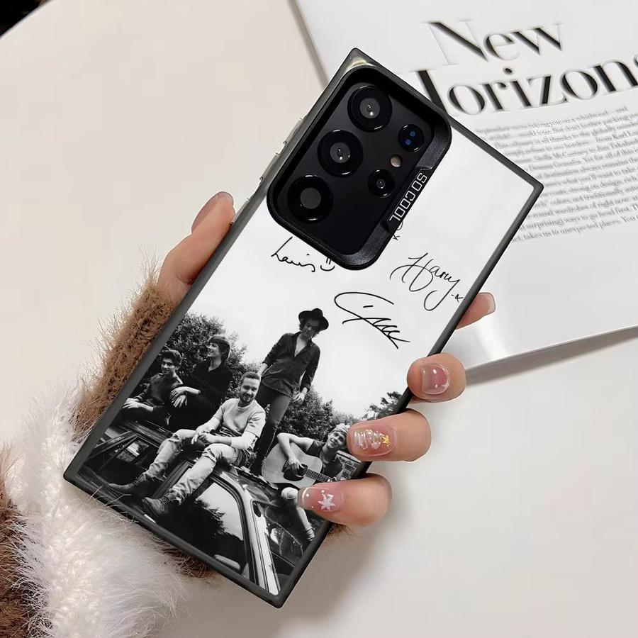 One Directions Silikon Handyhülle für Samsung Galaxy S25 Edge S24 S23 S22 S21 S20 Ultra in Bunt und Silber - Bild 4