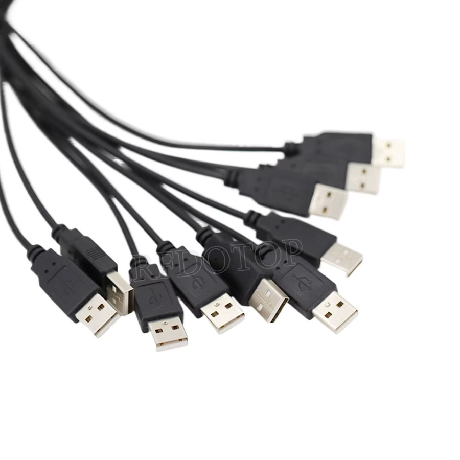 RFDOTOP USB auf 4Pin HSD Code A/B/C/D/G/H/J/K/Z Buchse LVDS Kabel für Auto Head Unit Control Bildschirm RCC NAC in Schwarz - Bild 2