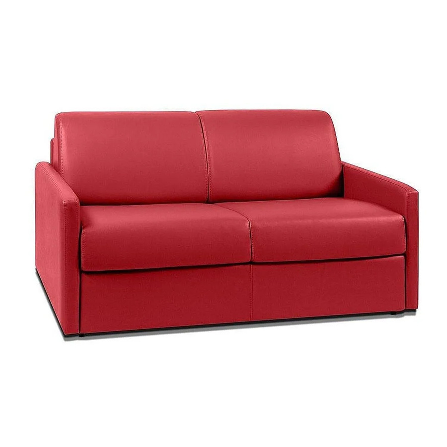 Vente-unique Schlafsofa Calife in Rot mit Kunstlederbezug - Bild 2