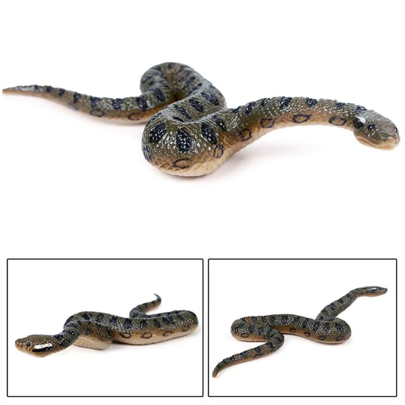 Gummispielzeug Schlange North Us Green Anaconda, Gruselige Halloween-Requisiten - Bild 2