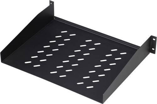 Digitus Netzwerkschrank-Geräteboden DN-19 TRAY-2-55-SW 19 Zoll, 2 HE, Schwarz - Bild 1