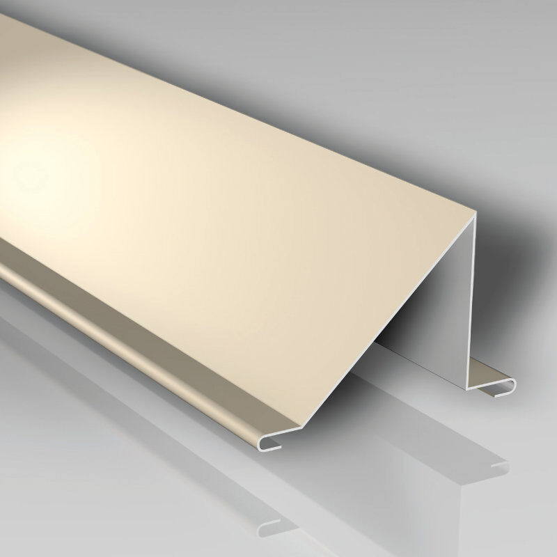 Pulverbeschichtetes Aluminium Schneefangblech von Blachotrapez GmbH in Beige, B/H/T: 2000 x 105 x 20 mm - Bild 1