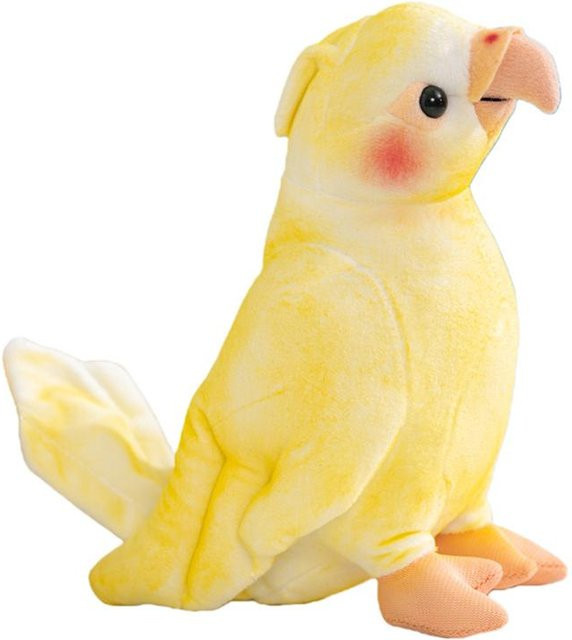 Gelber Papagei Plüschtier, 17cm, Gelb - Bild 1